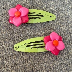 Gymboree Surf Adventure Flower Hair Clips
